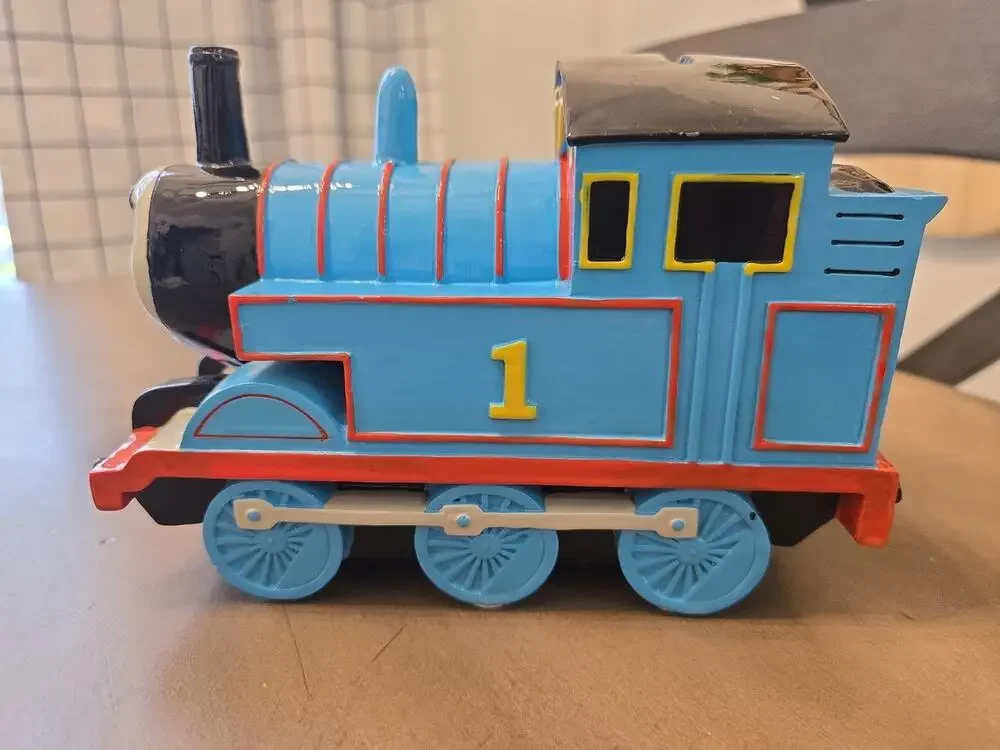 THOMAS The Train Tank Engine 1 Gullane 2014 Coin Piggy Bank Ceramic With Stopper